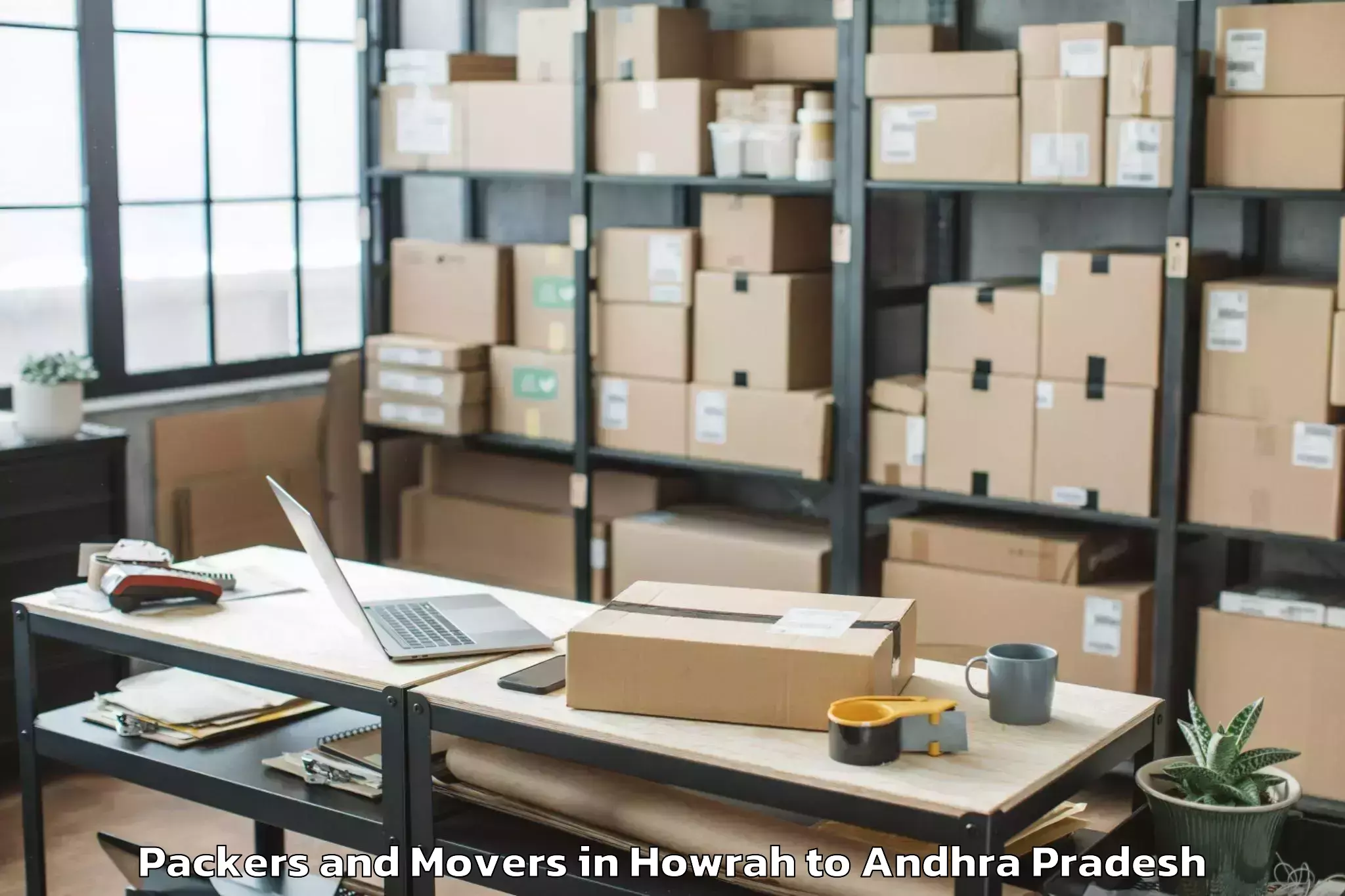 Hassle-Free Howrah to Guntur Packers And Movers